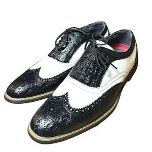 Alberto Fellini Men’s Wingtip Oxford Alligator Embossed Dress Shoes Size 8.5